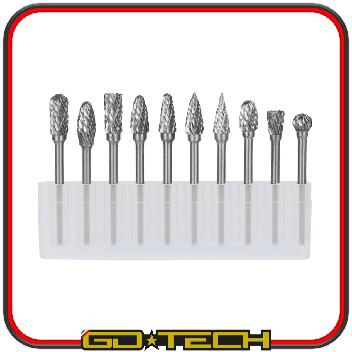 EsportsMJJ 6 Mm di Tungsteno Acciaio al Carburo Solid Burr PCB Strumento CNC per Utensili Rotativi Drill-8