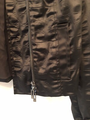 Veste Worth New York Femme – Petite Taille – Noire – Fermeture éclair – Ouverte Devant