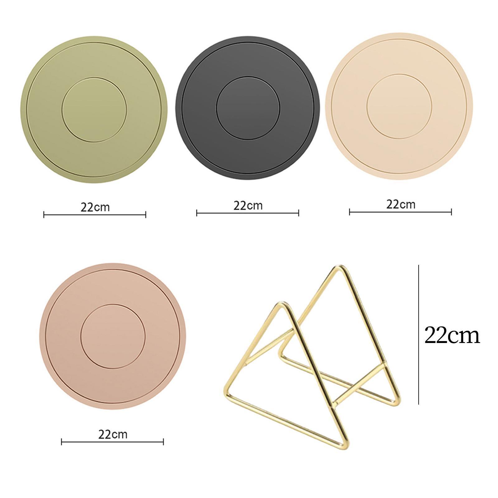 4x Trivets Mat Round Placemat for Hot Dishes for Plates Hot Dishes Hot