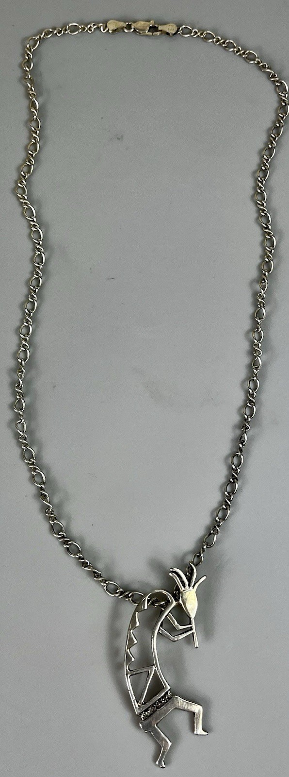 Large Vintage Sterling Silver Native American Kok… - image 7