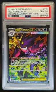2026 Pokemon Ascended Mega Gengar ex Special Illustration Rare #284/217 PSA 10