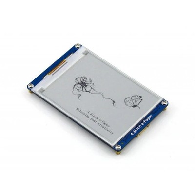 Waveshare 4.3 inch 800x600 Pixel Serial Interface Electronic Paper Display UART