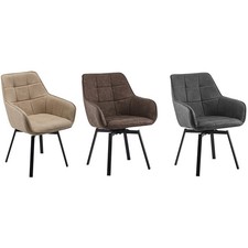 1Pc Kunstleder Esszimmer Stühle drehbar Design Restaurants Wohnzimmer