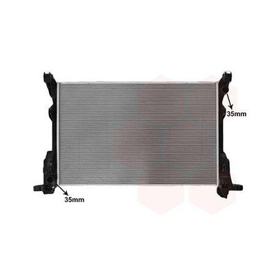 1x Kühler, Motorkühlung VAN WEZEL 43012738 passend für RENAULT