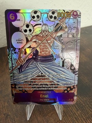 One Piece TCG Enel OP15-118 SEC Manga Rare Alternate Art Englisch PROXY Card