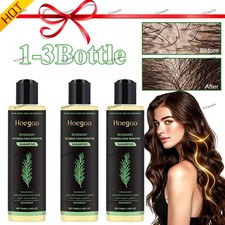 3PACK Organic Rosemary Hair Growth Shampoo for Women and Men-Natural Thicke...