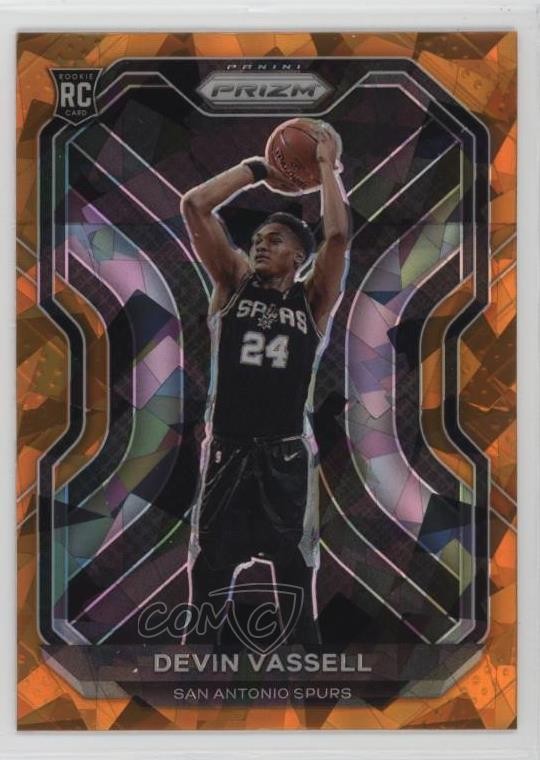 2020-21 Panini Prizm Orange Ice Prizm Devin Vassell #252 0ci1