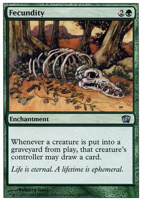 1x Fecundity Moderate Play MTG Magic - Kid Icarus -