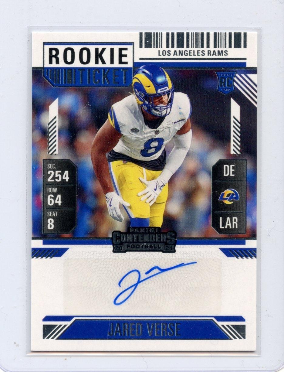 Jared Verse Rookie Ticket Auto 2024 Panini Contenders RC Autograph