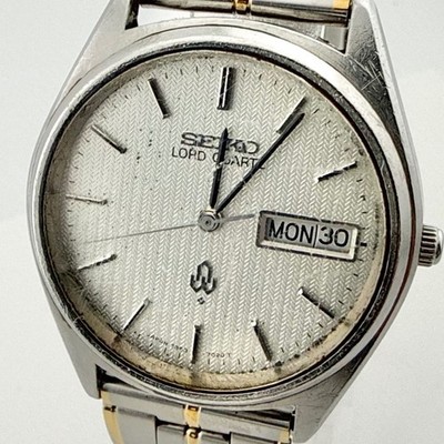 SEIKO 7853 7020 LORD QUARTZ Wristwatch Textured Dial Authentic Working