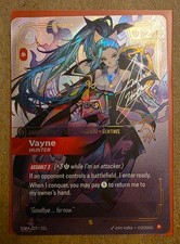 Vayne, Hunter Overnumber Signature - Riftbound English 223*/221 — live eBay listing