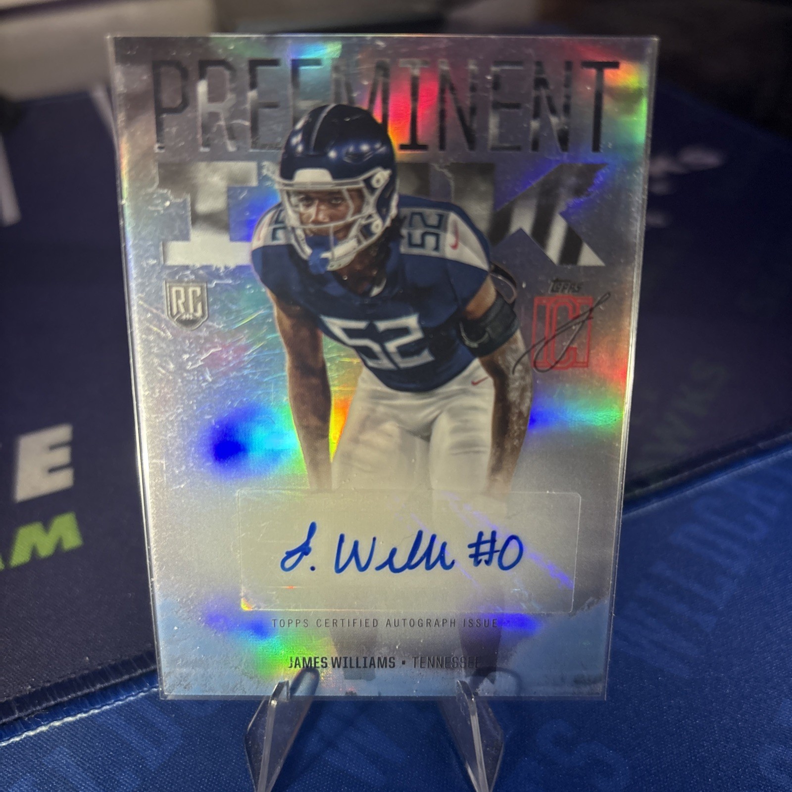James Williams AUTO RC - 2025 Topps Signature Class - Preeminent Ink Silver