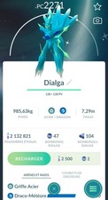 Dialga Shiny Originelle / Shiny Origin Dialga Pokémon GO 30 Jours 