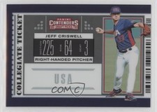 2019 Panini Elite Extra Edition Jeff Criswell #USA-JC qv3