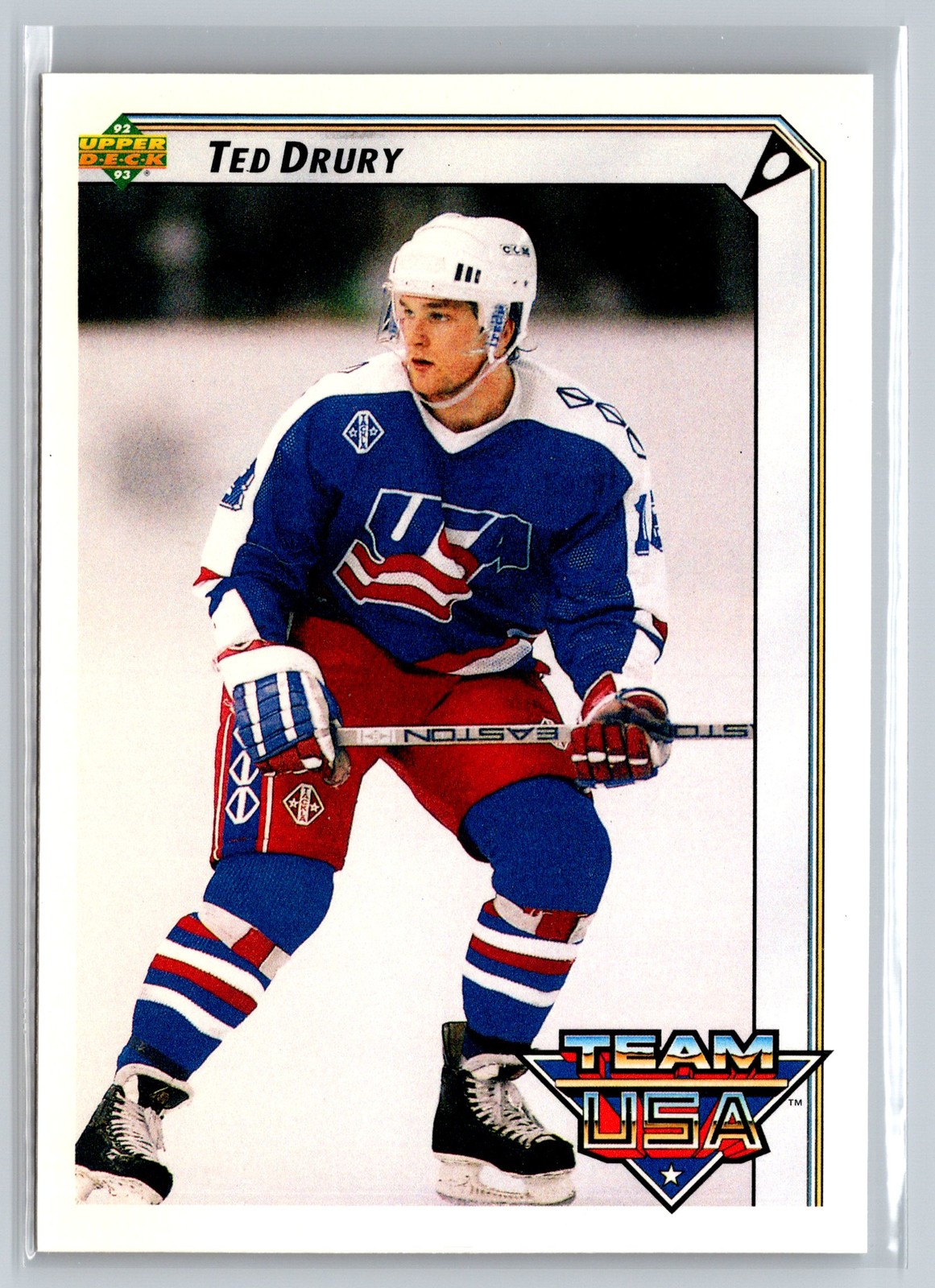 1992-93 Upper Deck #396 Ted Drury USA