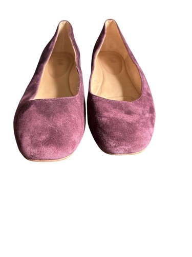 J.Jill Damen Wildleder Ballerinas in Mauve mit Lederobermaterial & Futter Größe 9M