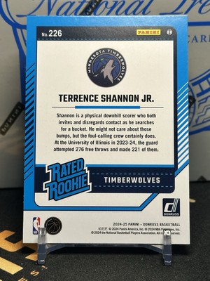 2024-25 Panini Donruss Terrence Shannon Jr (RC) Holo Green Laser