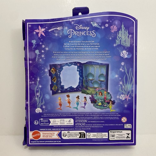 Disney Princesa La Sirenita Ariel y Hermanas Libro de Cuentos Set 7 Pack Muñecas - Imagen 5 de 8