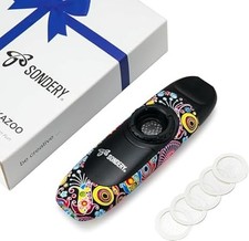 Sondery Kazoo Professional Wind Instrument with 5 Membranes, Lanyard Pouch