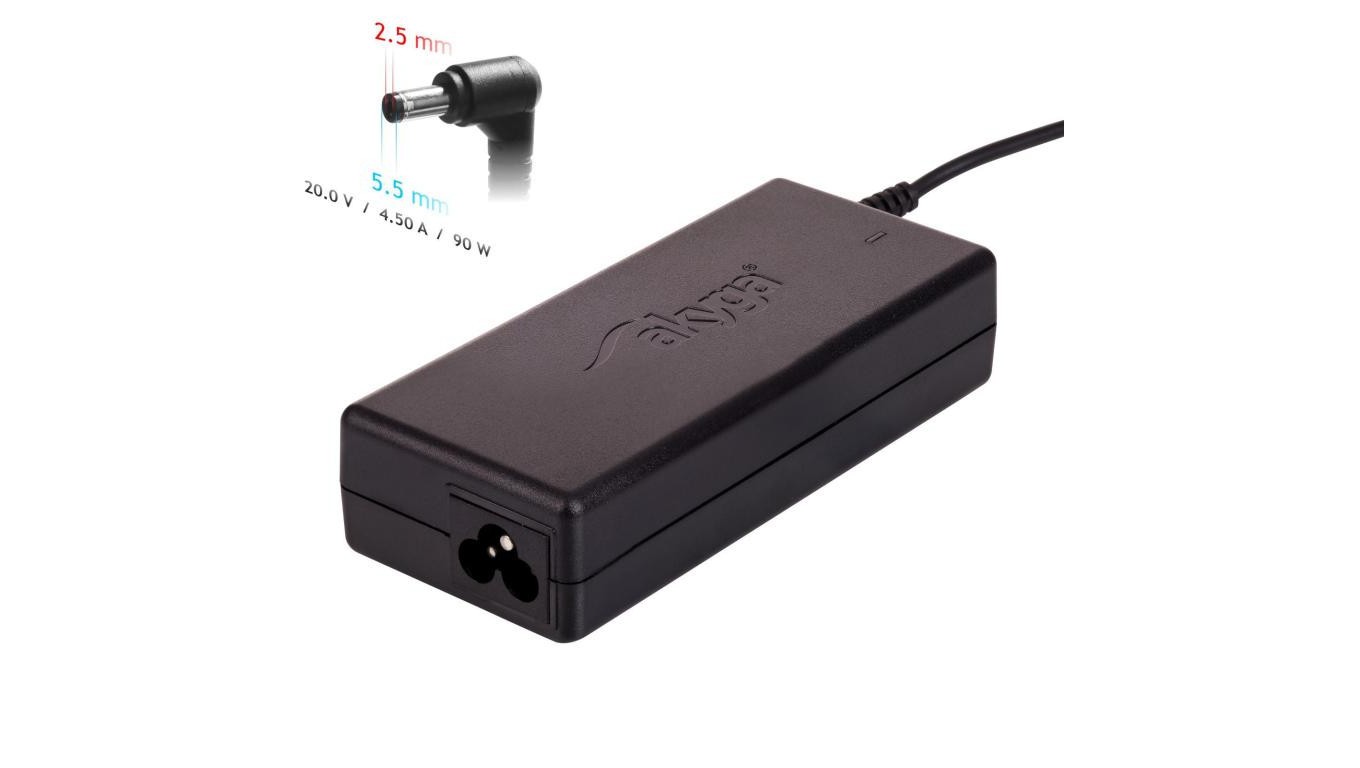 5902887070815 Zasilacz do notebooka Akyga AK-ND-71 20V 45A 90W 55 x 25 mm L 7490₽
