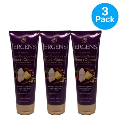 Jergens Shea Cocoa Butter Deep Conditioning Lotion 8.5 oz 3 Pack New