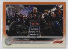 2022 Topps Chrome Formula 1 F1 Racers Orange Refractor 22/25 Sergio Perez 11ur