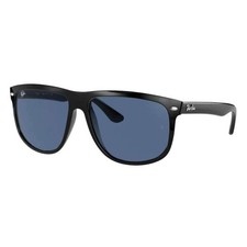 Sunglasses Ray Ban 4147 Boyfriend Black 601/80 60 18 145 Black Blue Lens New 100