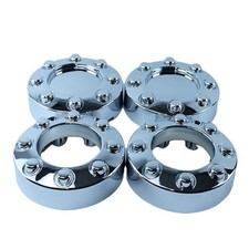 Set of 4 New Chrome 4x4 Wheel Center Caps Replacement for 2005-2018 F250 F350