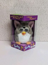 New Gray Furby Works Model 70-800 Gray Eyes Tiger Electronics 1998 Sealed