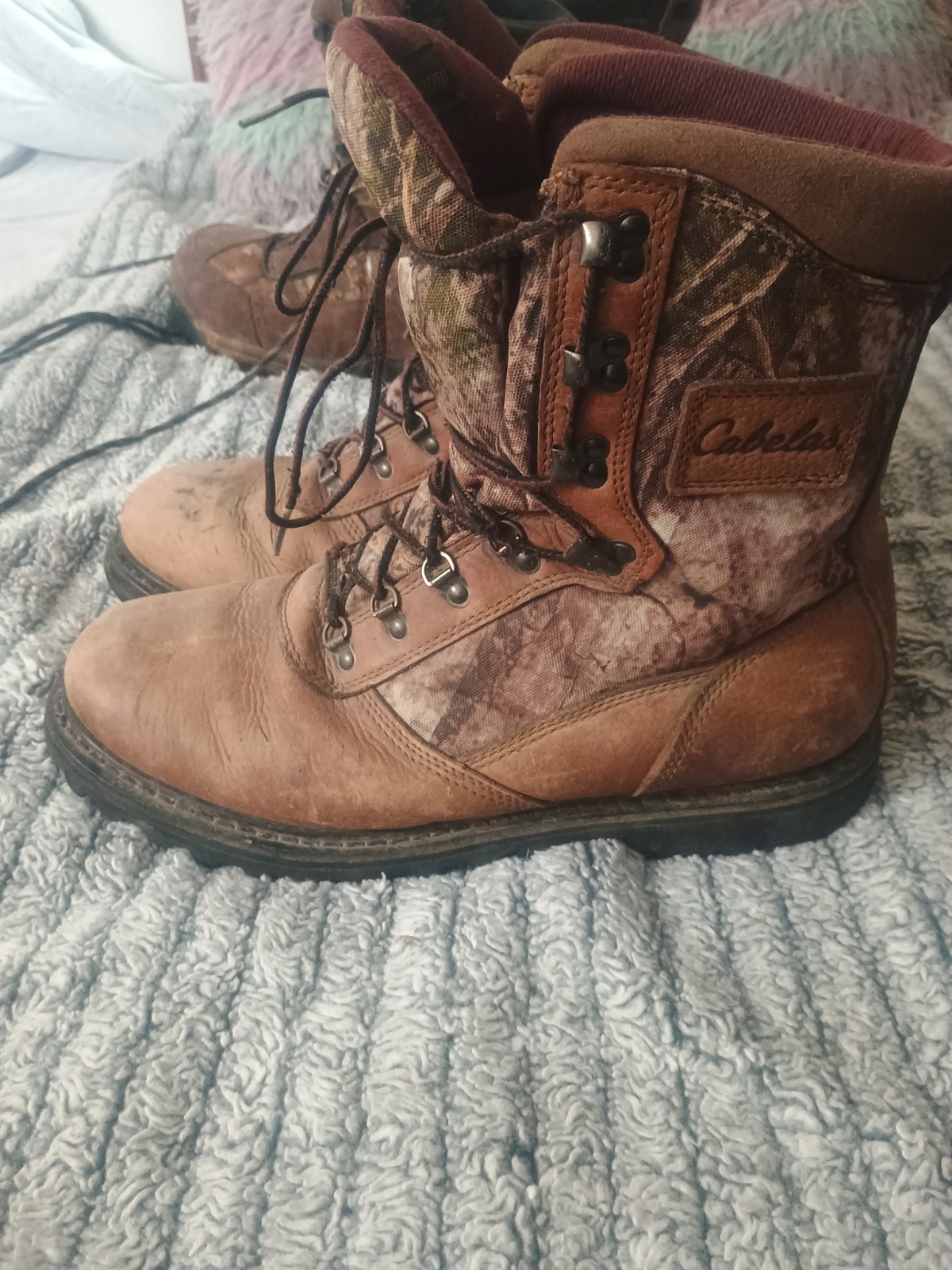 CABELAS Men’s Sz 13 D Brown Leather Work Hunting Boots 81-3739