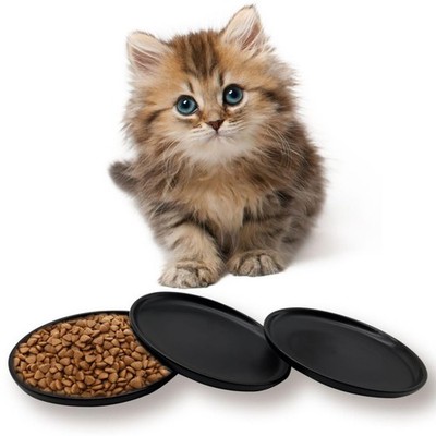 Fhiny 3PCS Ceramic Shallow Cat Dish, 6 Inch Whisker Fatigue Free Ca... Fast Ship