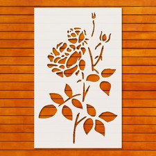 Rose Floral Boho Stencil Template for Wall Art  DIY Crafts - StencilAir