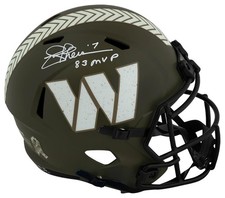 Joe Theismann Signed Commanders SALUTE Riddell F/S Rep Helmet w/MVP - (SS COA)