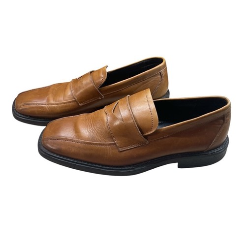 Mocasín Bass Blaisdell Para Hombre Cuero Marrón Sin Cordones Puntera Cuadrada Informal Talla 9 - Imagen 15 de 15