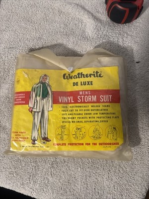 Vintage Weatherite Deluxe Men s Vinyl Storm Suit Rain Gear