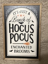 Hocus Pocus 16.5  in Halloween Sign Wall or Hanging Decor NEW