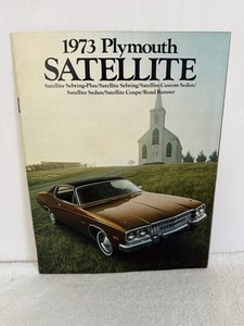 Vintage 1973 Plymouth Satellite Road Runner Dealer Car Sales Brochure Sebring
