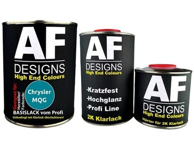 FÜR Chrysler MQG Light Turquoise 2,5L Autolack Set Klarlack Härter