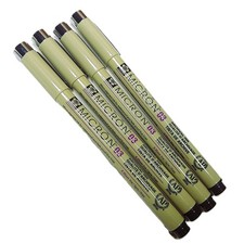 Sakura Pigma Micron 03 Black Pen 0.35mm Line Width Archival Ink Pack of 4 NEW