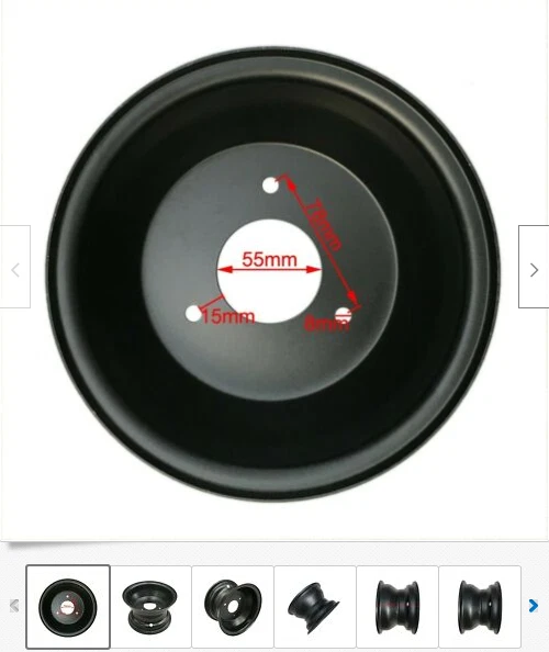 ATV Rim Wheel 3 Lug For 16x8-7 Tire ATV 125cc Quad Go Kart Taotao Coolster 7" US - Image 2 of 4