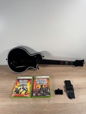 Xbox 360 Guitar Hero Les Paul Bundle w/ 2 Games World Tour Legends of Rock Lot
