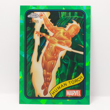 2025 Marvel Chrome Sapphire Human Torch #40 Green 33/99 🔥