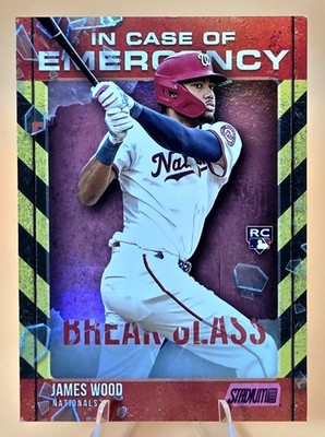 2025 Topps Stadium Club PINK IN CASE OF EMERGENCY James Wood #ICE-11 SSP  *READ*