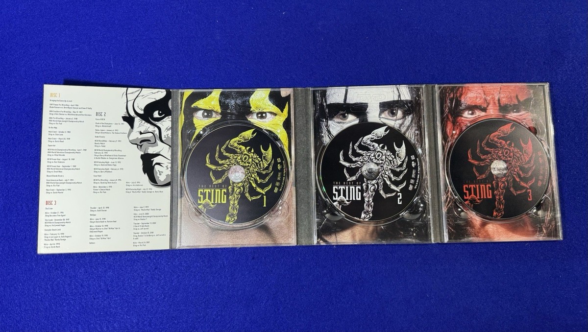 WWE: The Best of Sting DVD Box Set 3-Disc Set Wrestling WCW | eBay