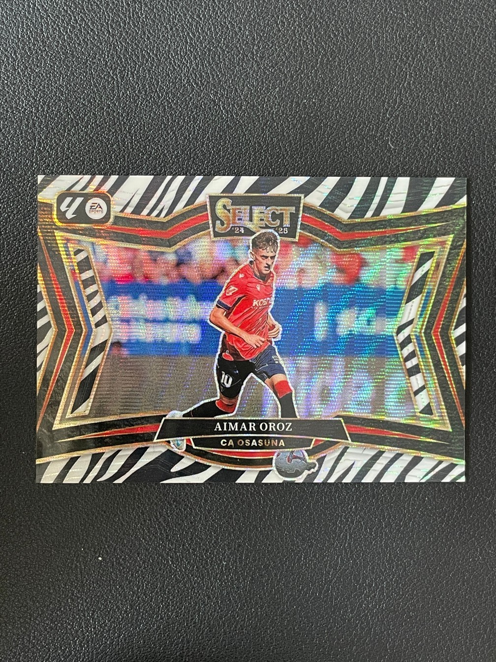 Aimar Oroz 2024-25 Panini Select La Liga Field Level Zebra Prizm SSP #208