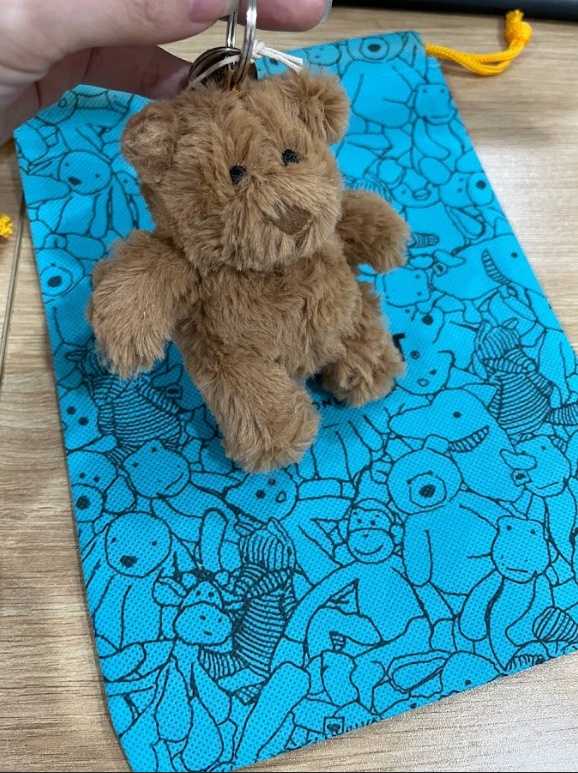 Jellycat Bartholomew Bear Plush Bag Charm Soft Toy Keychain Free