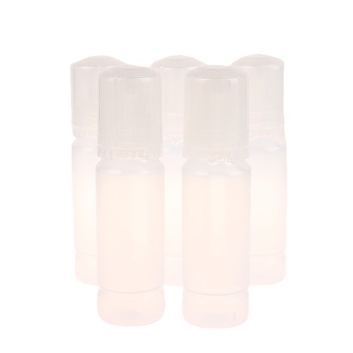 5Pcs 70ML PP Plastic Glue Bottles With Screw-On Lids Ink Oil Bottles For Printer - Photo 4/9
