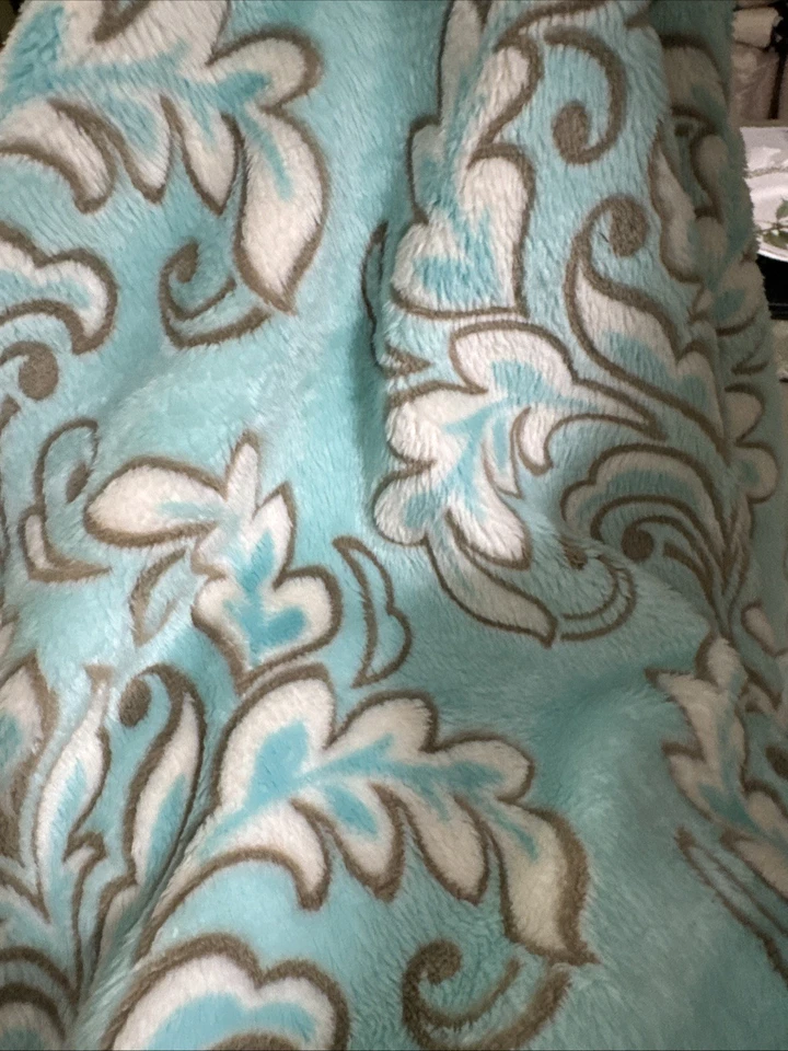 Minky, Minkee 30” Square For Baby Blanket Plush Fabric By Benartex - Image 2 of 4