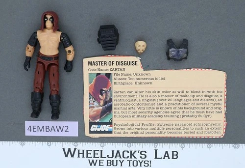 Zartan V1 G.I. Joe 1984 Hasbro Vintage Action Figure
