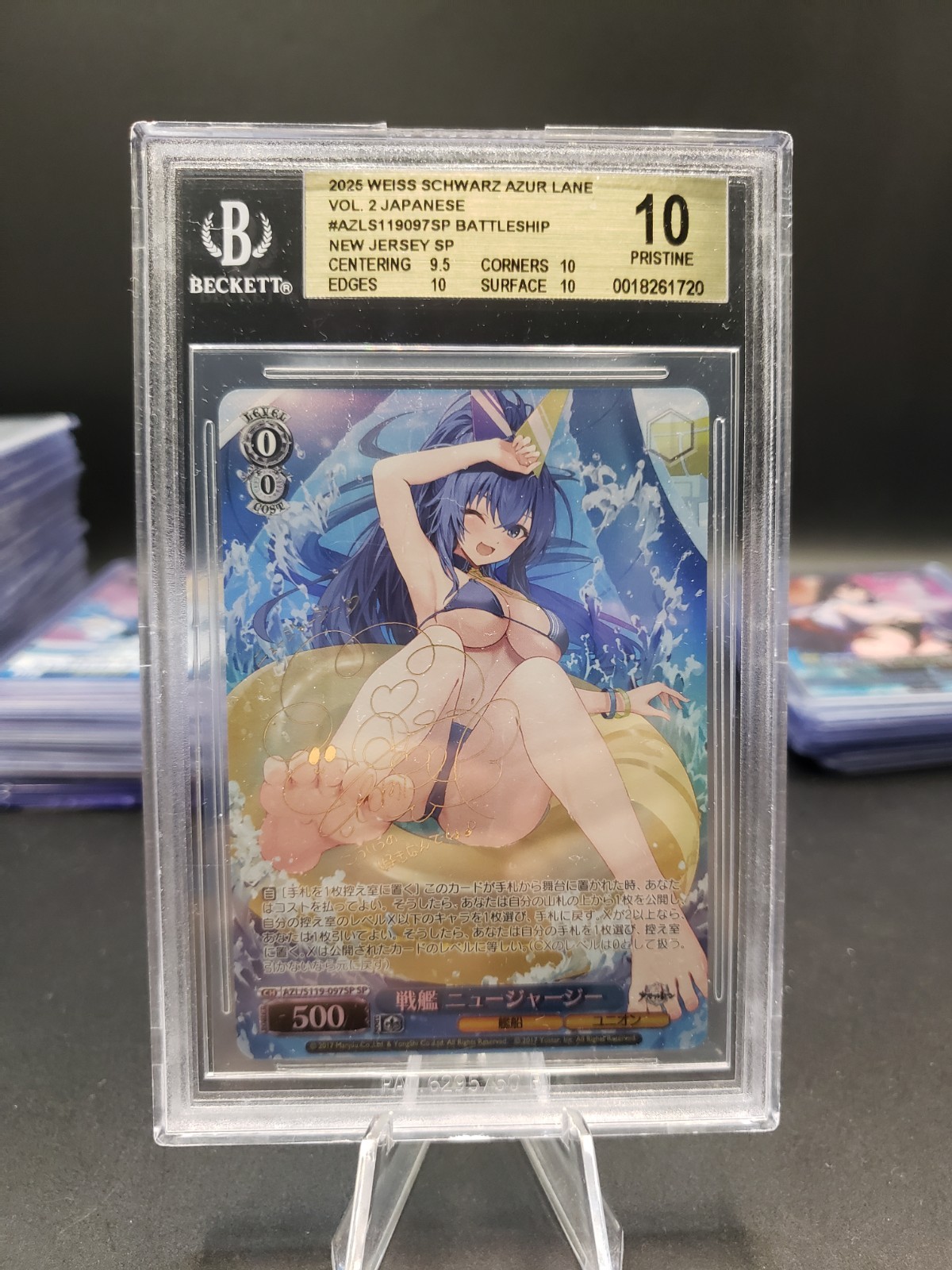 Weiss Schwarz Battleship New Jersey JPN AZL/S119-097SP SP BGS 10 Pristine